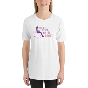See the Person, Not the Disability (Women's Design, Light Color Shirts)