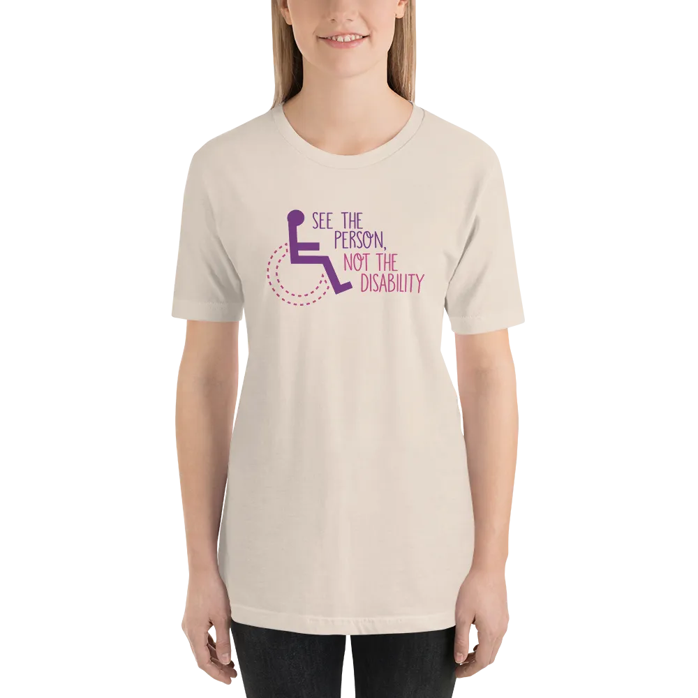 See the Person, Not the Disability (Women's Design, Light Color Shirts)
