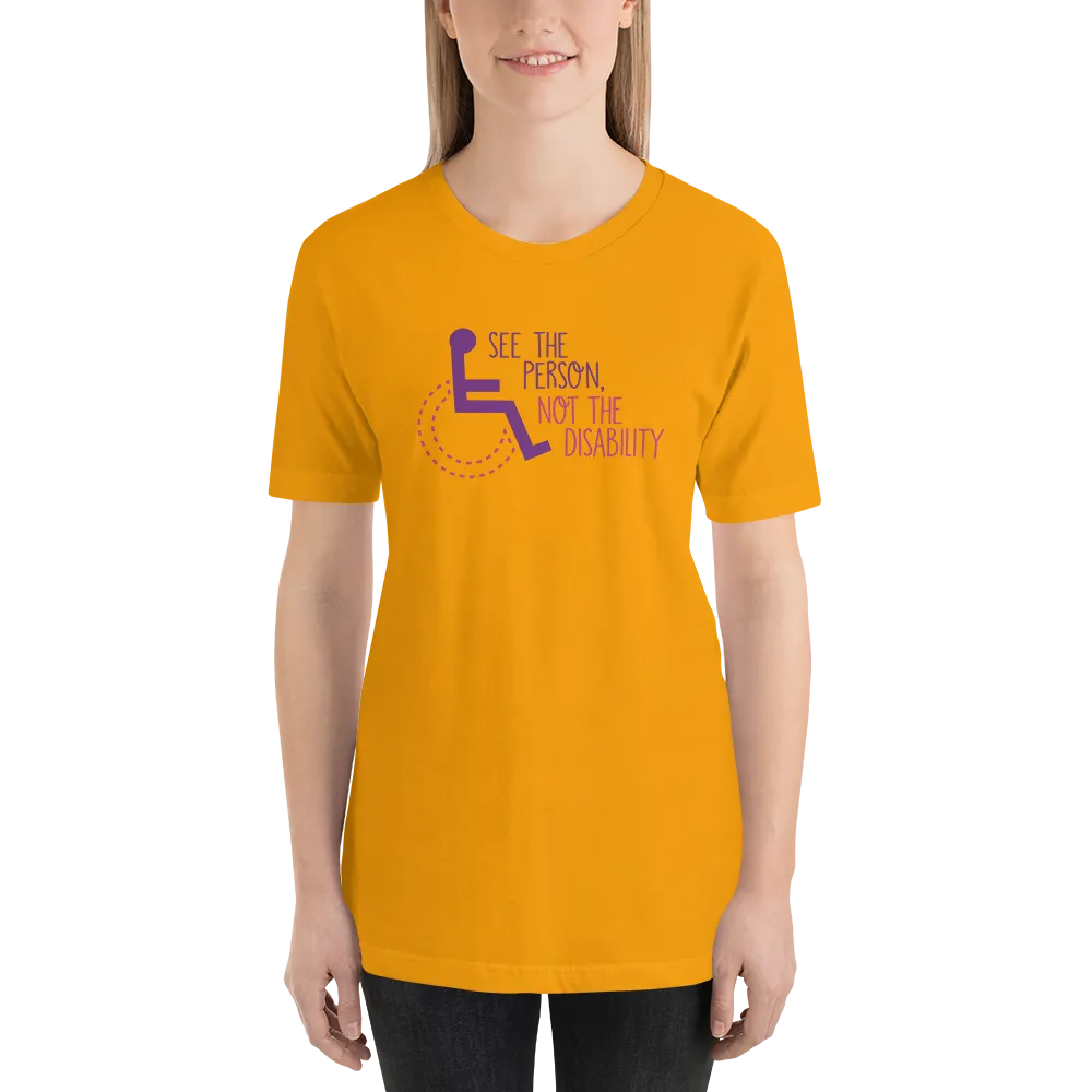 See the Person, Not the Disability (Women's Design, Light Color Shirts)