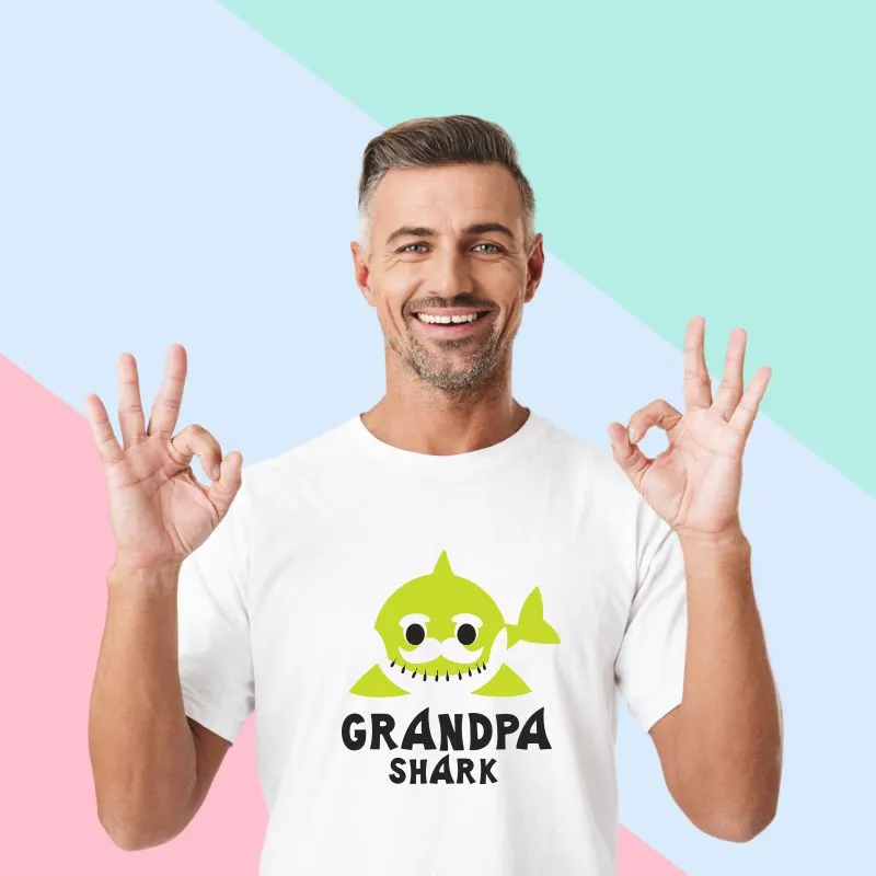 Shark Theme Birthday T-Shirts - Daddy Shark Mommy Shark & Baby Shark