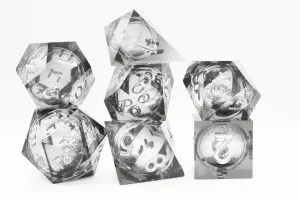 Sharp Edge Liquid Core RPG Dice Set - Black
