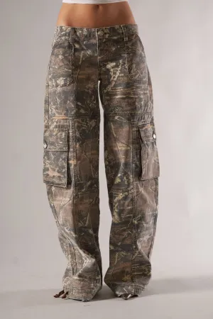 Sheba - Camo Cargo Pants for Women
