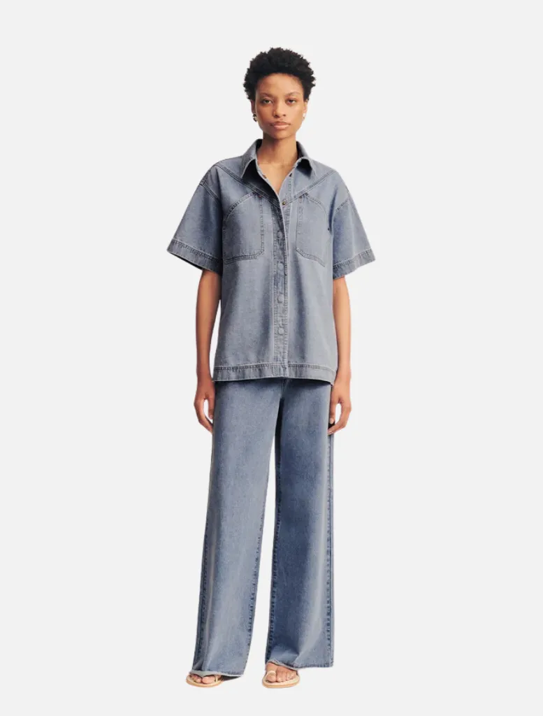 Short Sleeve Shirt - Mid Blue