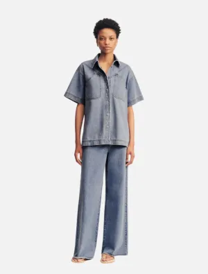 Short Sleeve Shirt - Mid Blue