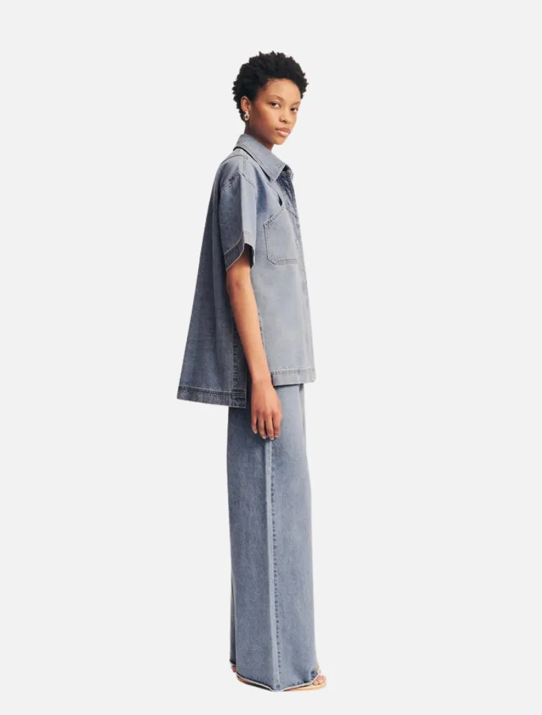 Short Sleeve Shirt - Mid Blue
