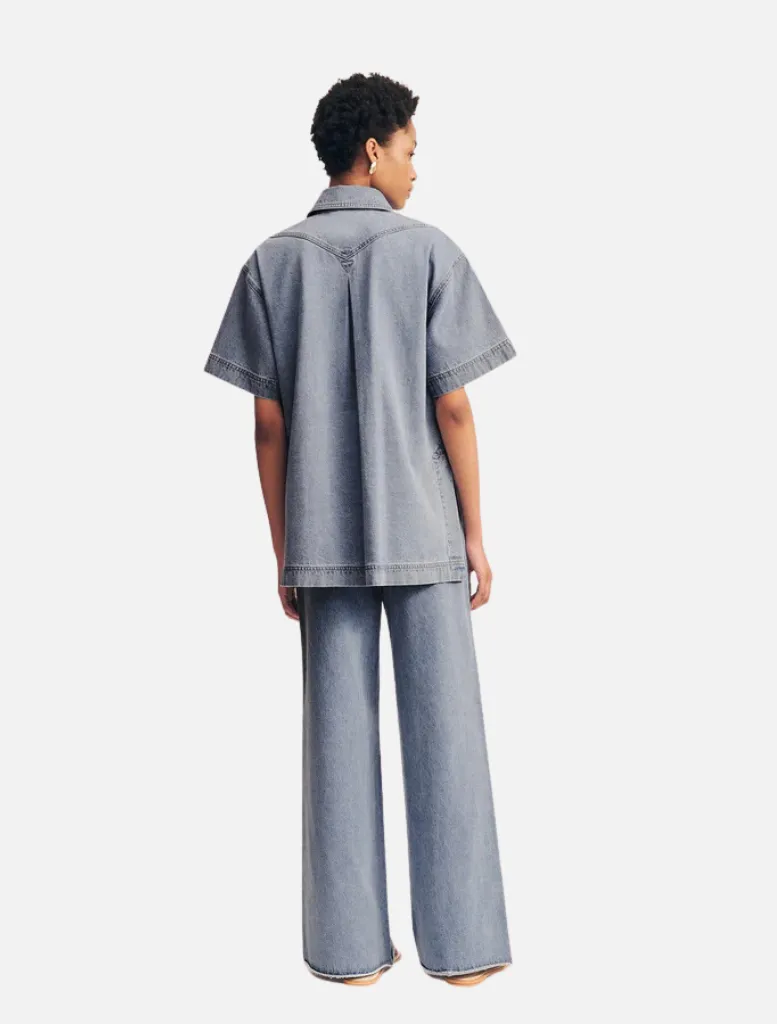 Short Sleeve Shirt - Mid Blue