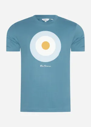 Signature target tee - blue shadow