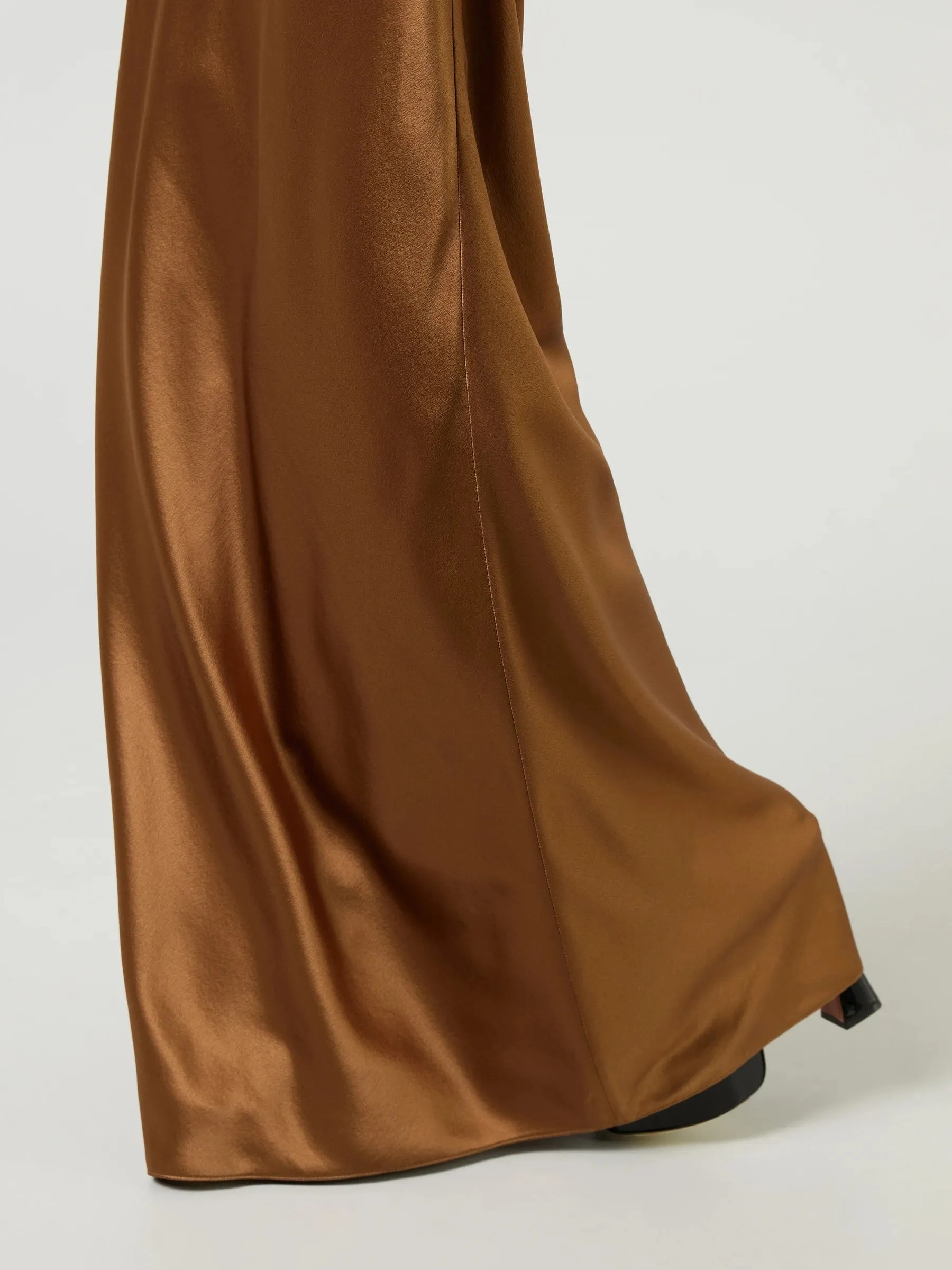 Silk Satin Slip Skirt