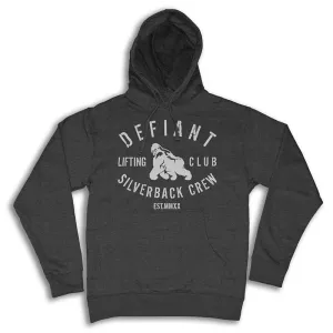 SILVERBACK MIDWEIGHT HOODIE - CHARCOAL - SIZES S TO 4XL