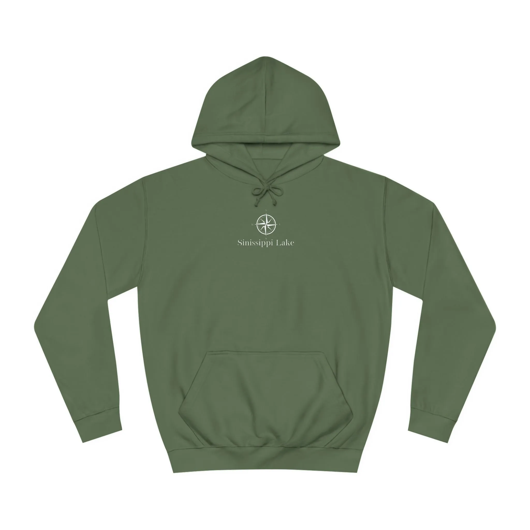 Sinissippi Lake Compass Rose Medium Weight Hoodie