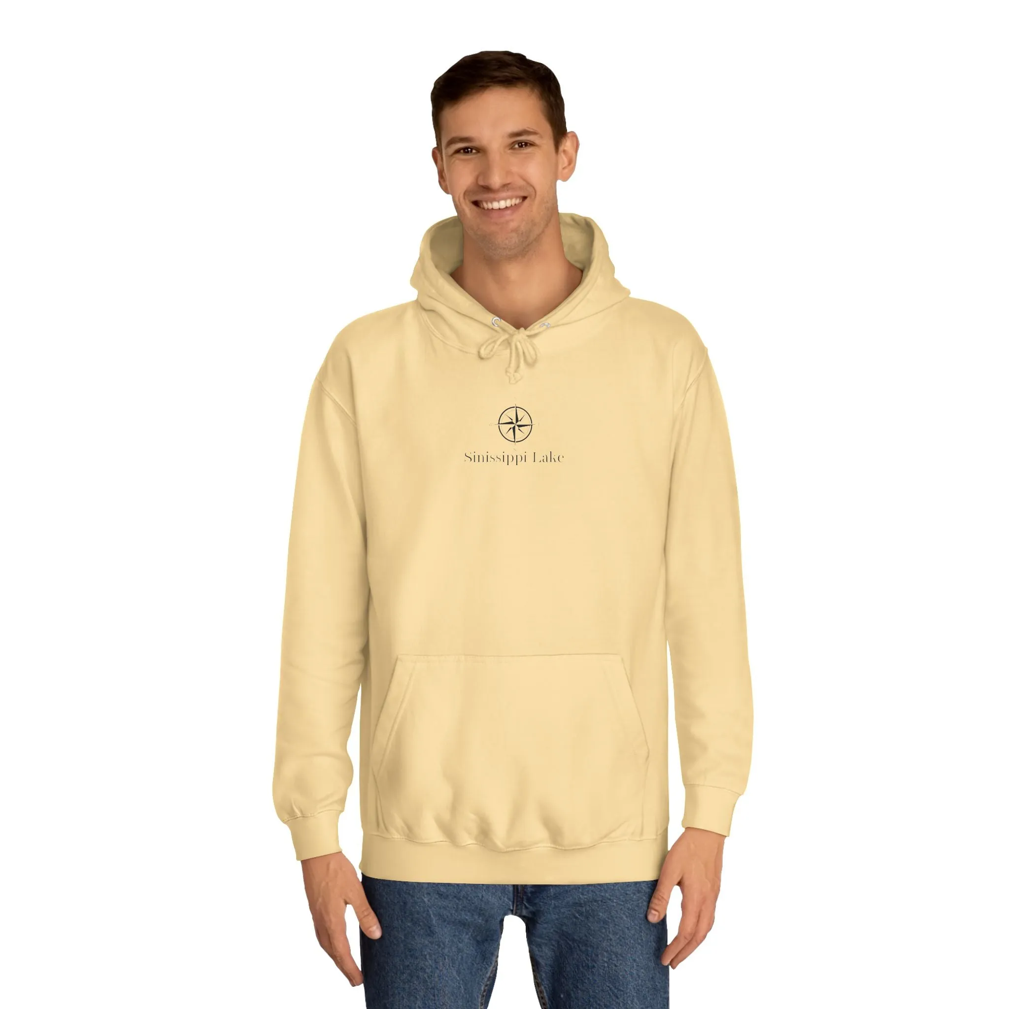 Sinissippi Lake Compass Rose Medium Weight Hoodie
