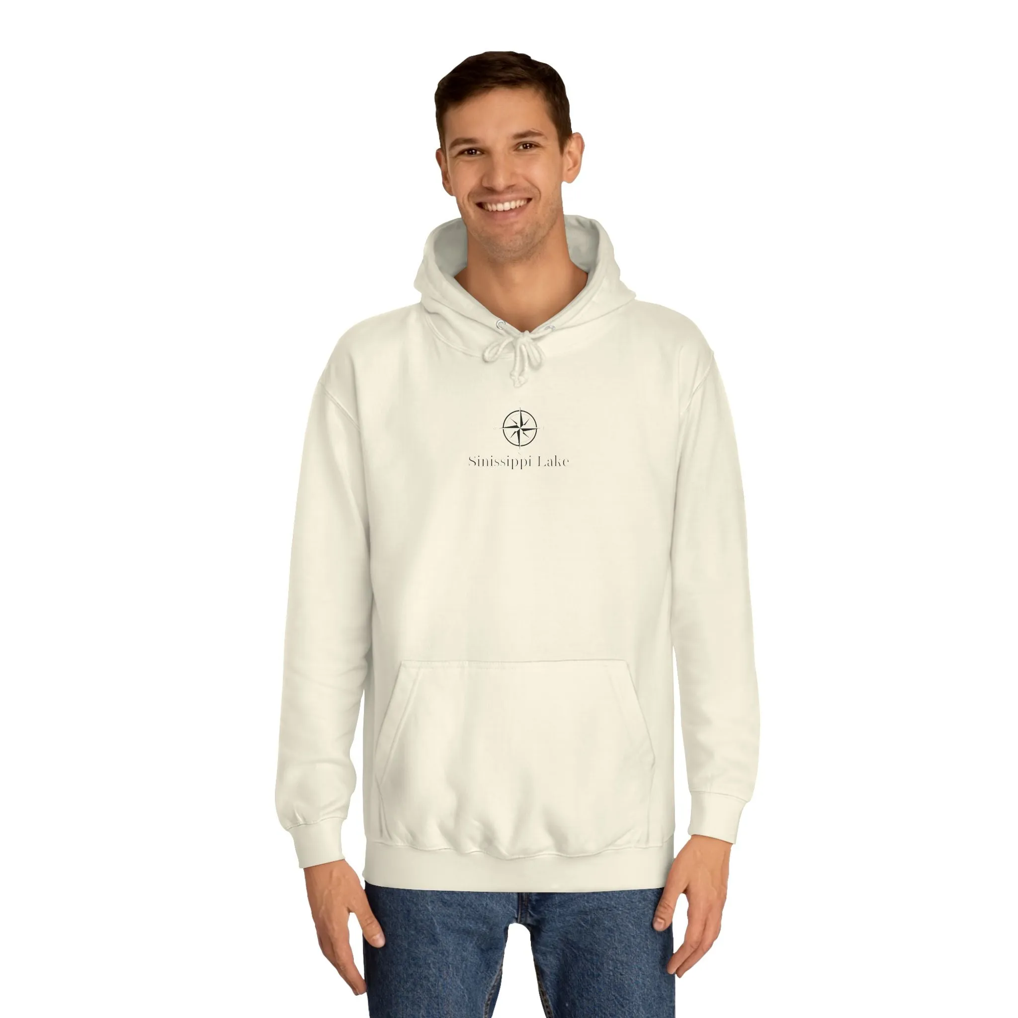 Sinissippi Lake Compass Rose Medium Weight Hoodie