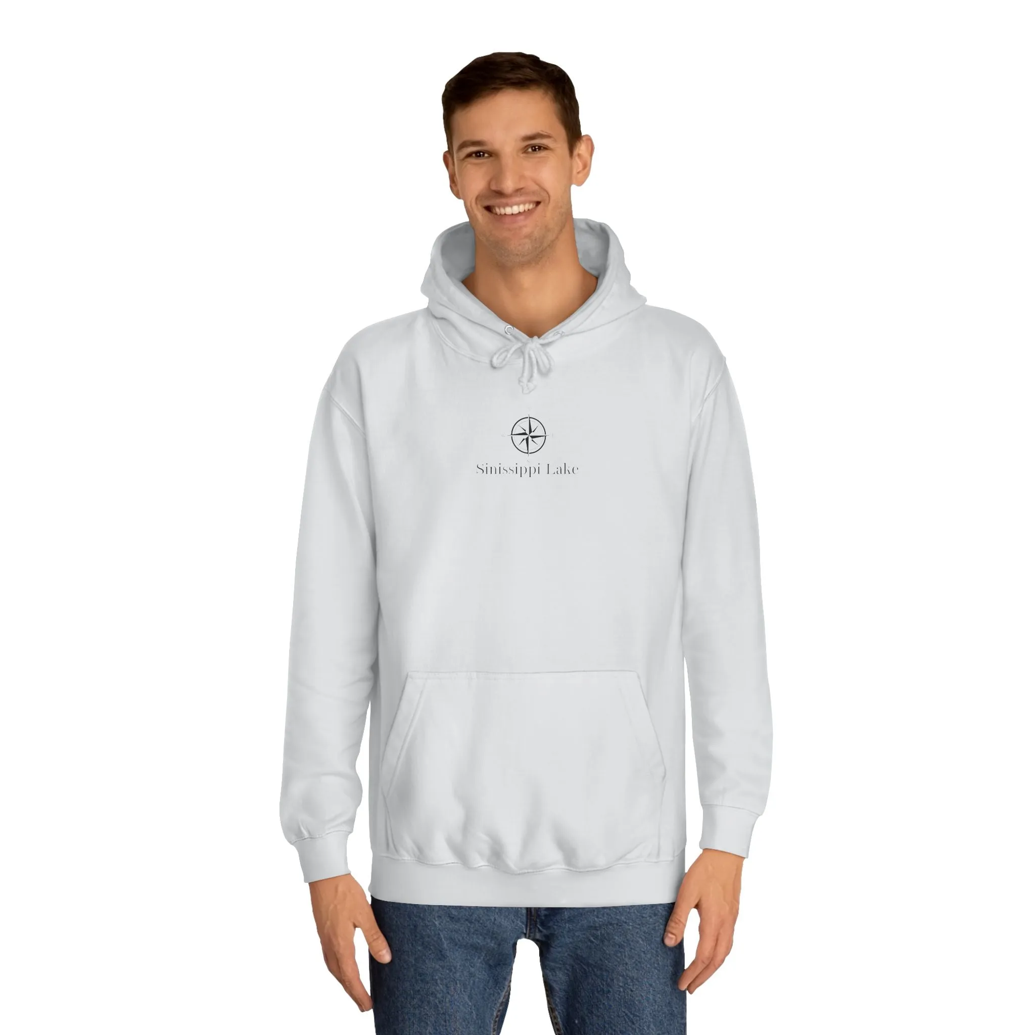 Sinissippi Lake Compass Rose Medium Weight Hoodie