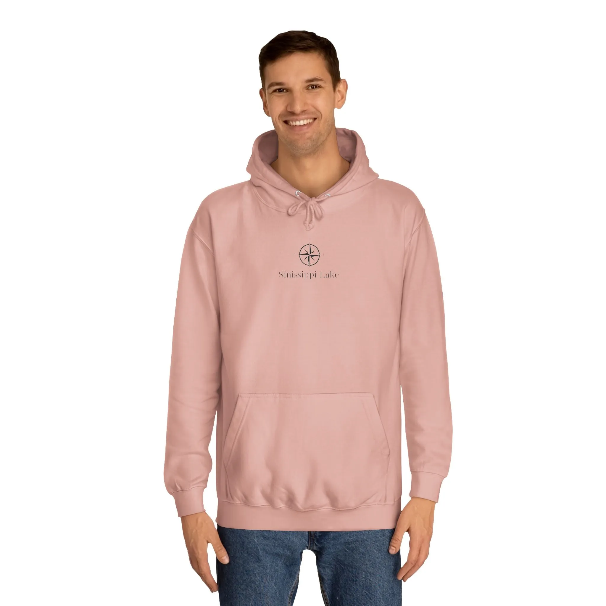 Sinissippi Lake Compass Rose Medium Weight Hoodie