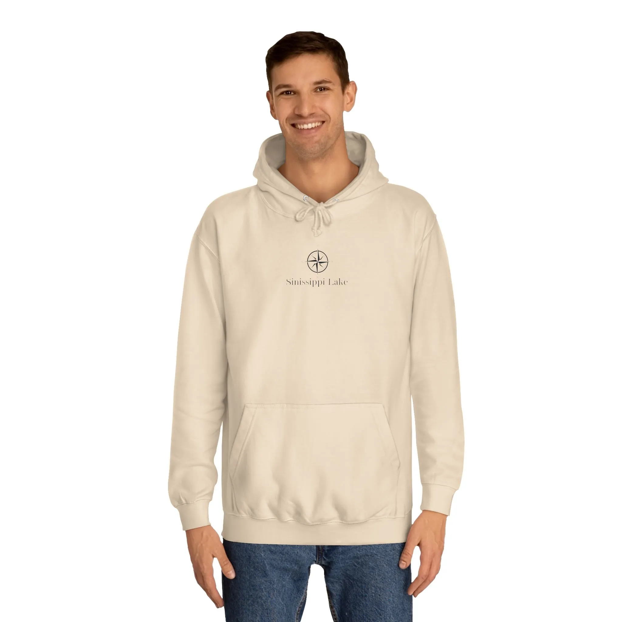 Sinissippi Lake Compass Rose Medium Weight Hoodie