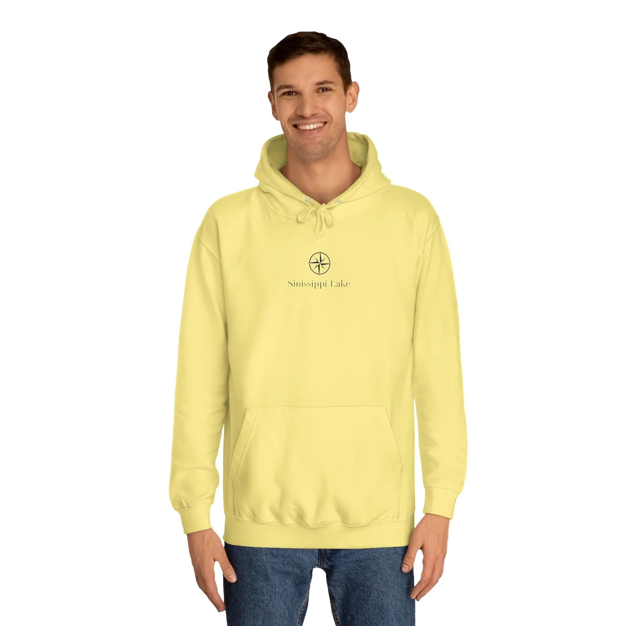 Sinissippi Lake Compass Rose Medium Weight Hoodie