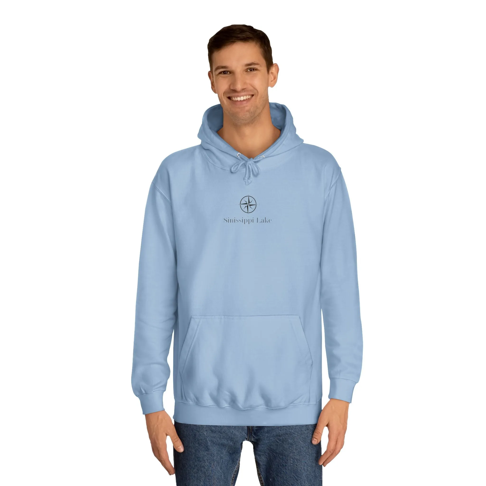 Sinissippi Lake Compass Rose Medium Weight Hoodie