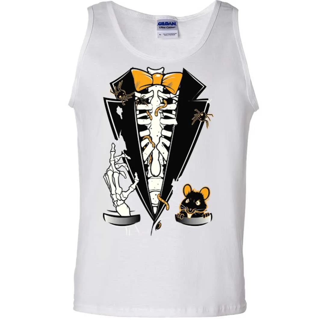 Skeleton Ribcage Tuxedo Asst Colors Tank Top