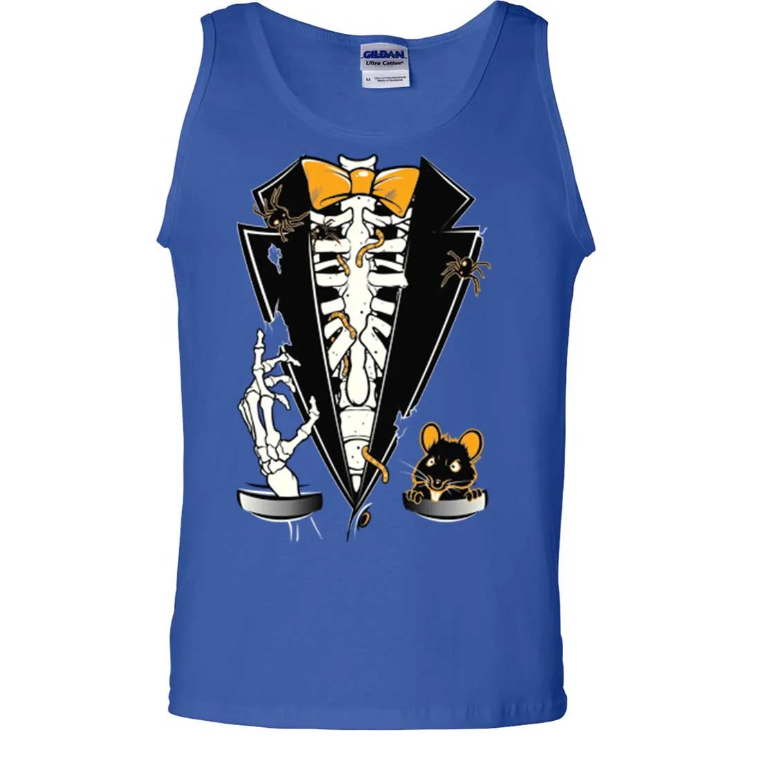 Skeleton Ribcage Tuxedo Asst Colors Tank Top
