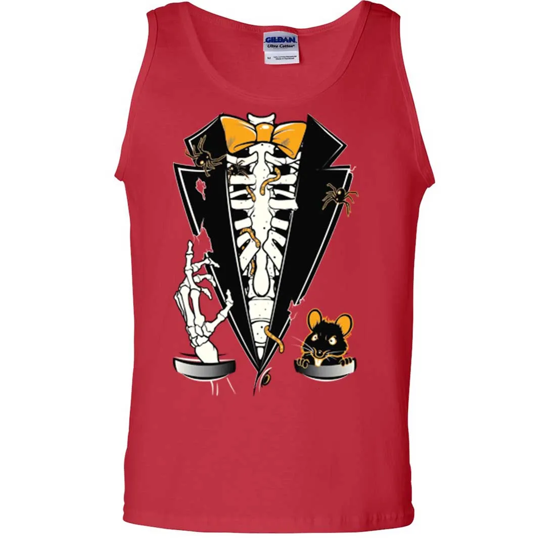 Skeleton Ribcage Tuxedo Asst Colors Tank Top