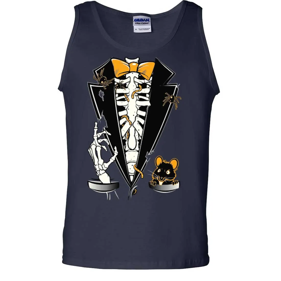 Skeleton Ribcage Tuxedo Asst Colors Tank Top
