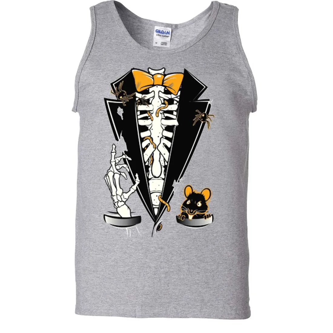 Skeleton Ribcage Tuxedo Asst Colors Tank Top
