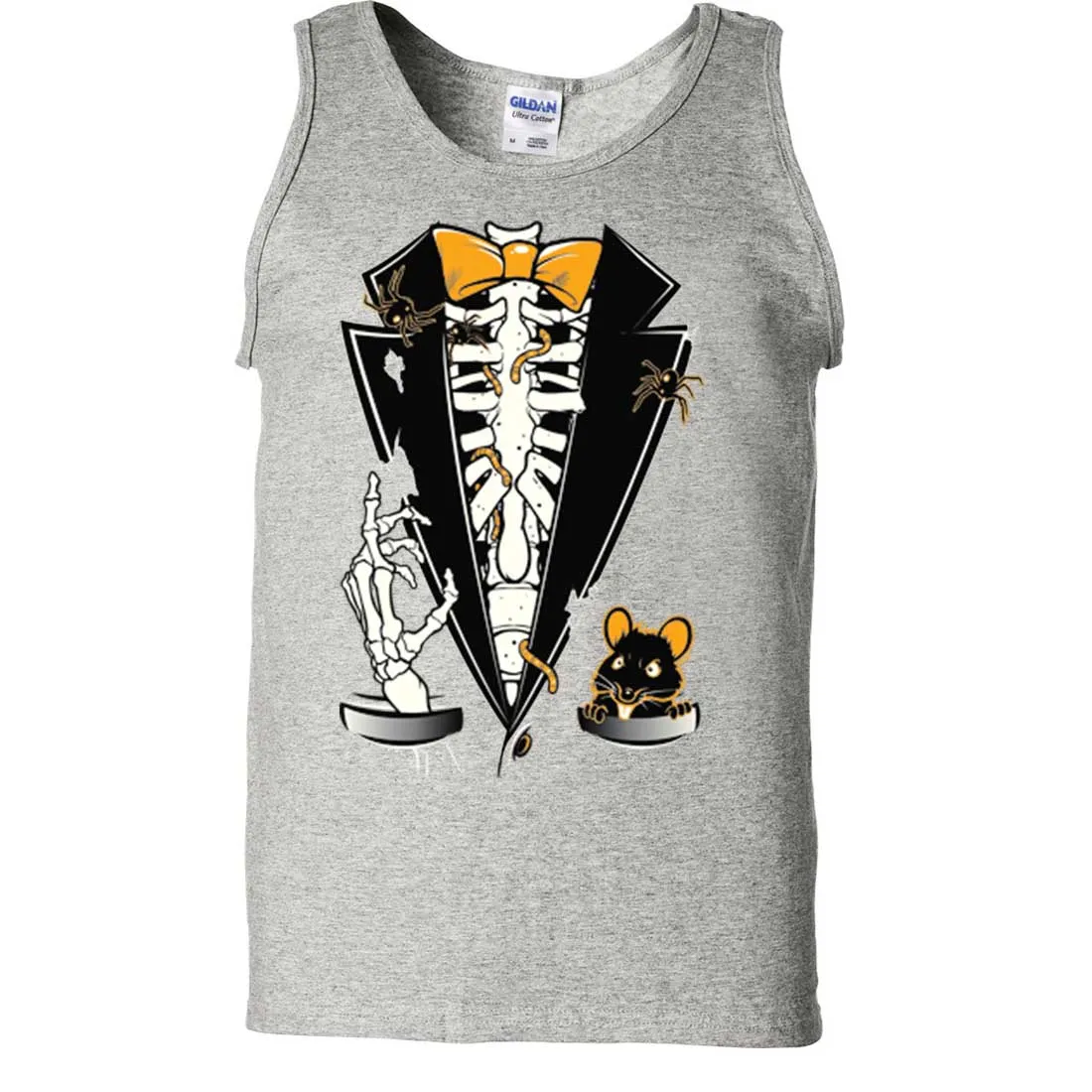 Skeleton Ribcage Tuxedo Asst Colors Tank Top