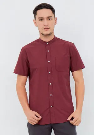Slim Fit Stand Up Collar Shirt