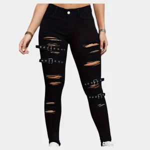 Sotiria - Stylish ripped pants with trendy look