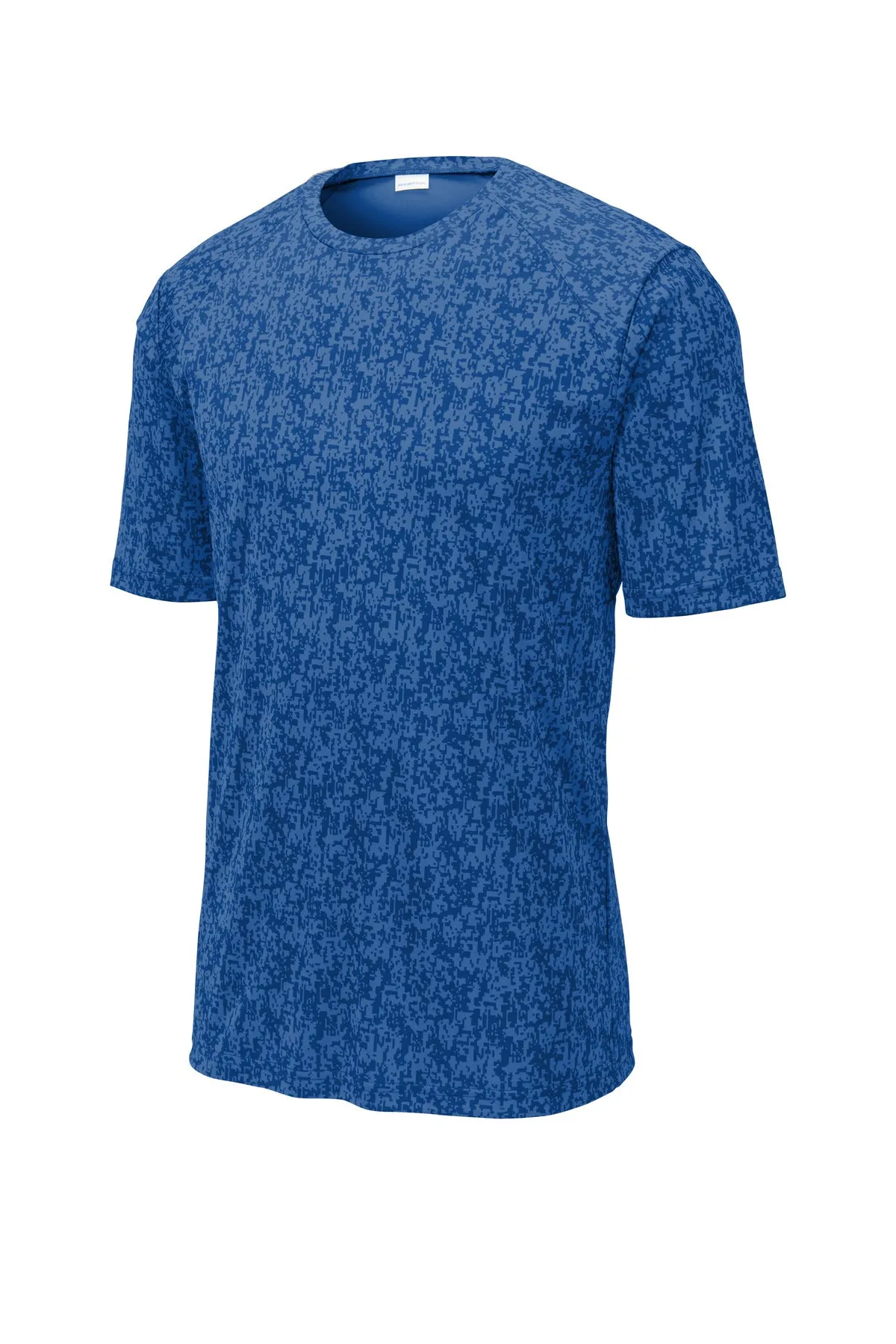 Sport-Tek  Digi Camo Tee. ST460 True Royal