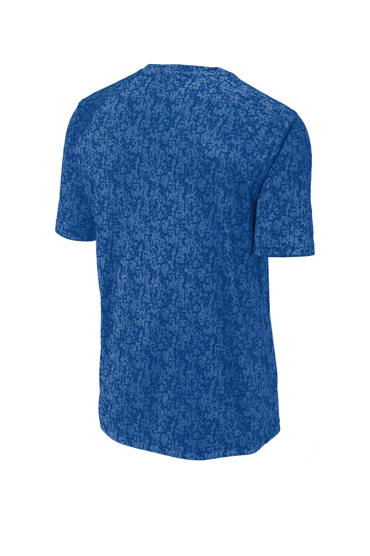 Sport-Tek  Digi Camo Tee. ST460 True Royal
