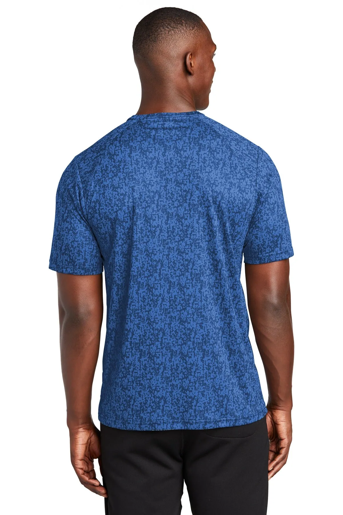 Sport-Tek  Digi Camo Tee. ST460 True Royal
