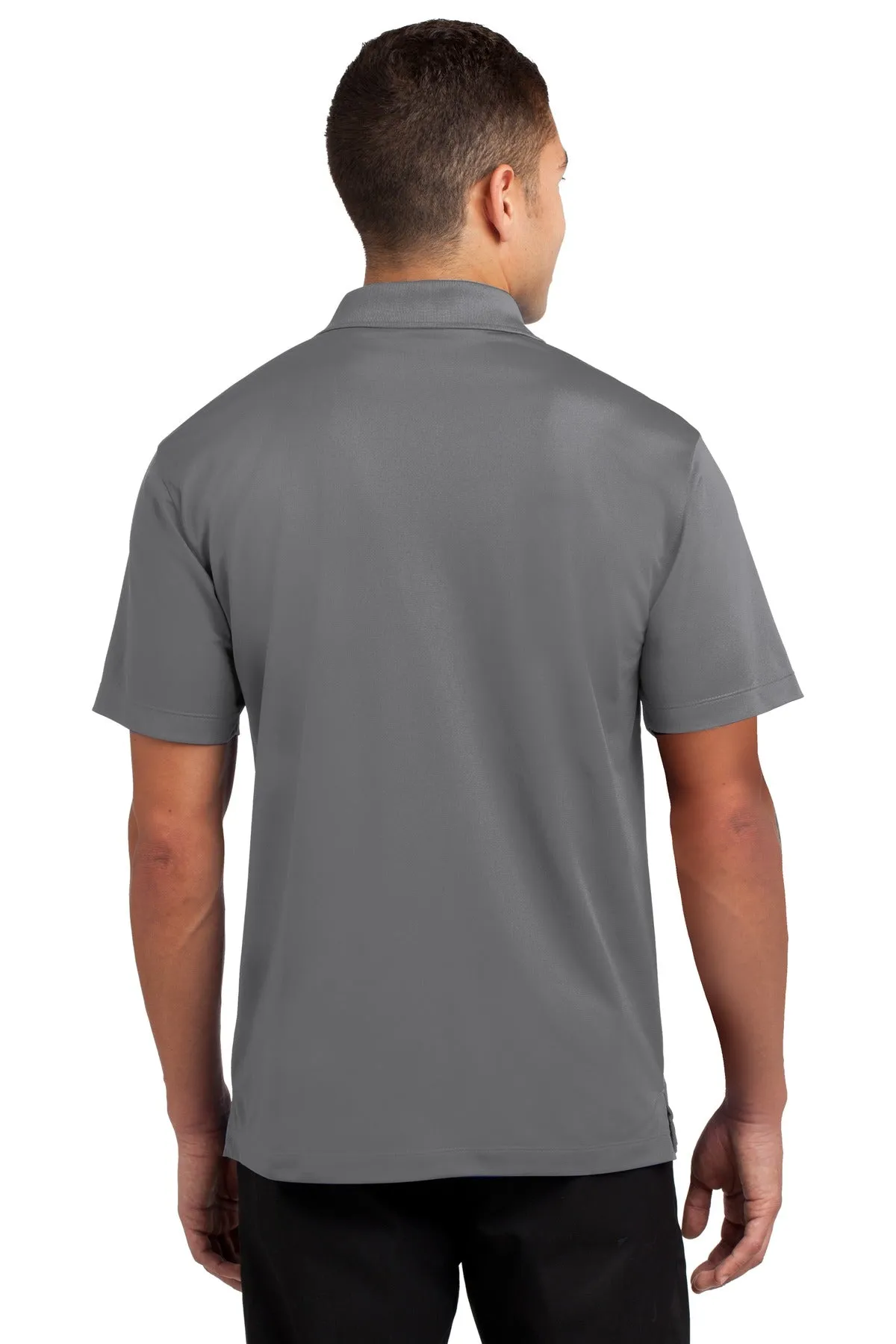 Sport-Tek Tall Micropique Sport-Wick Polo. TST650 Grey Concrete Tall