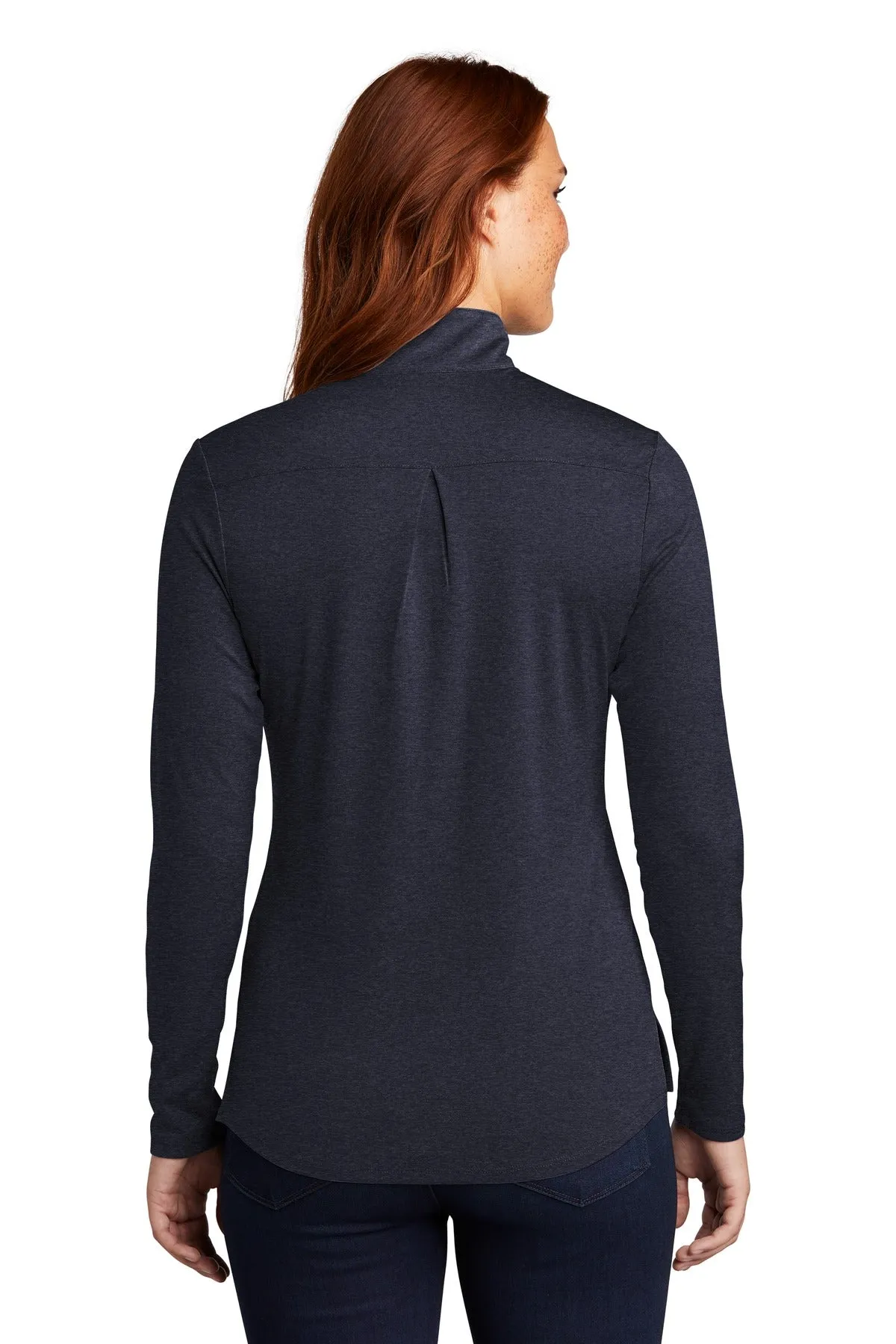 Sport-Tek  Women's Endeavor 1/2-Zip Pullover. LST469 Deep Navy Heather