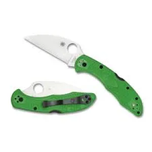 Spyderco Salt 2, Green Wharncliffe Plainedge C88FPWCGR2