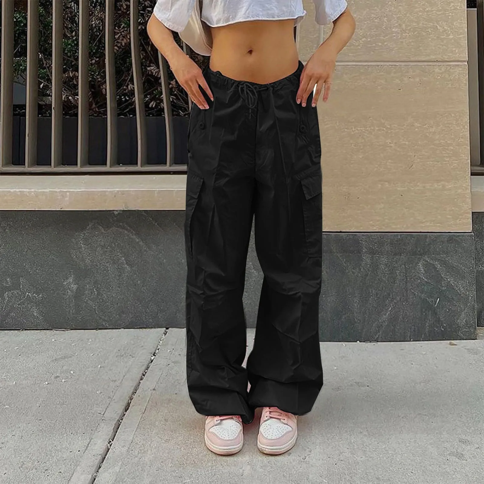 Straight Wide Leg Loose Casual Trousers Pant