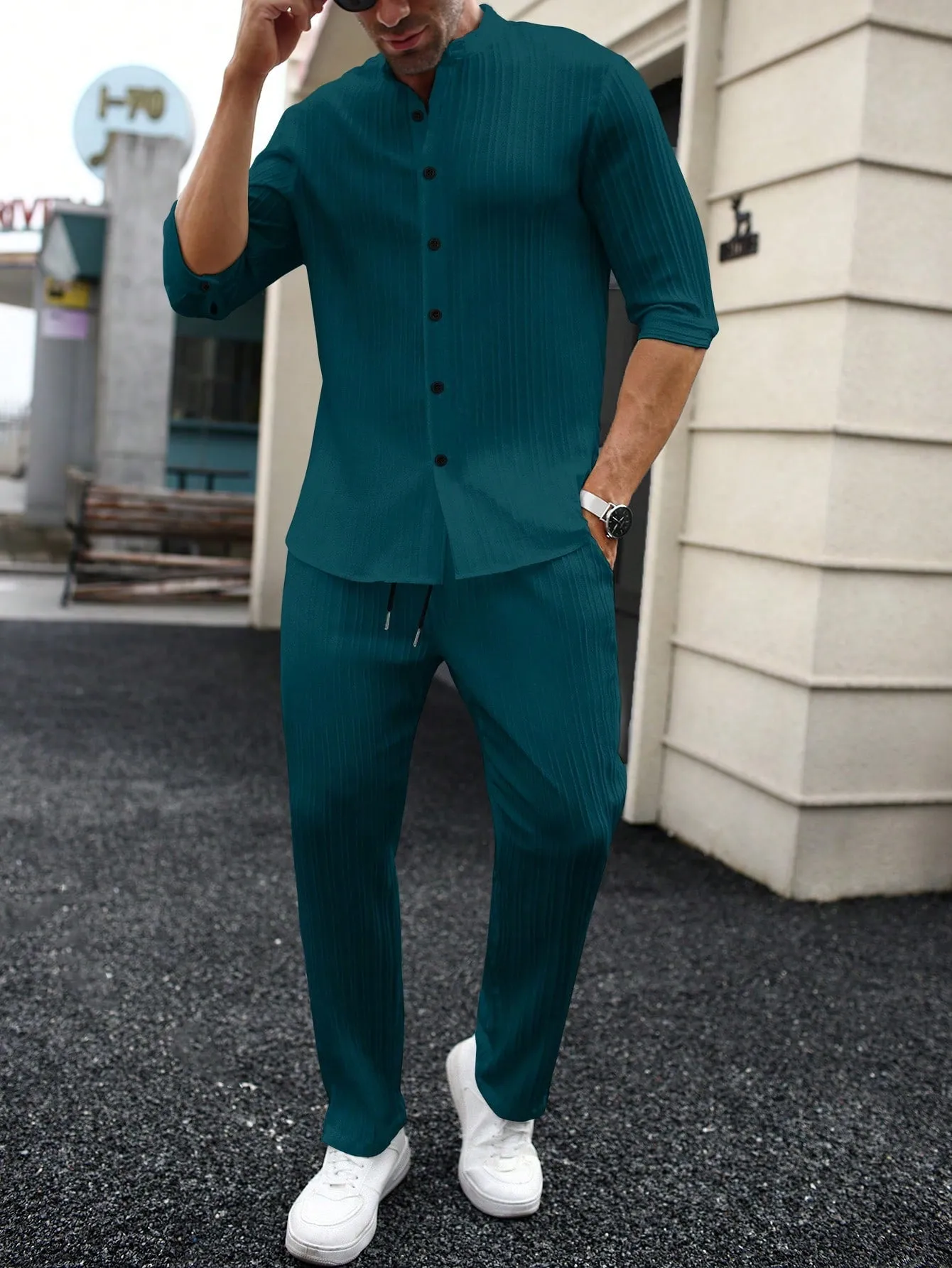 Summer dress shirts| Men's Plain Spring/Summer Casual