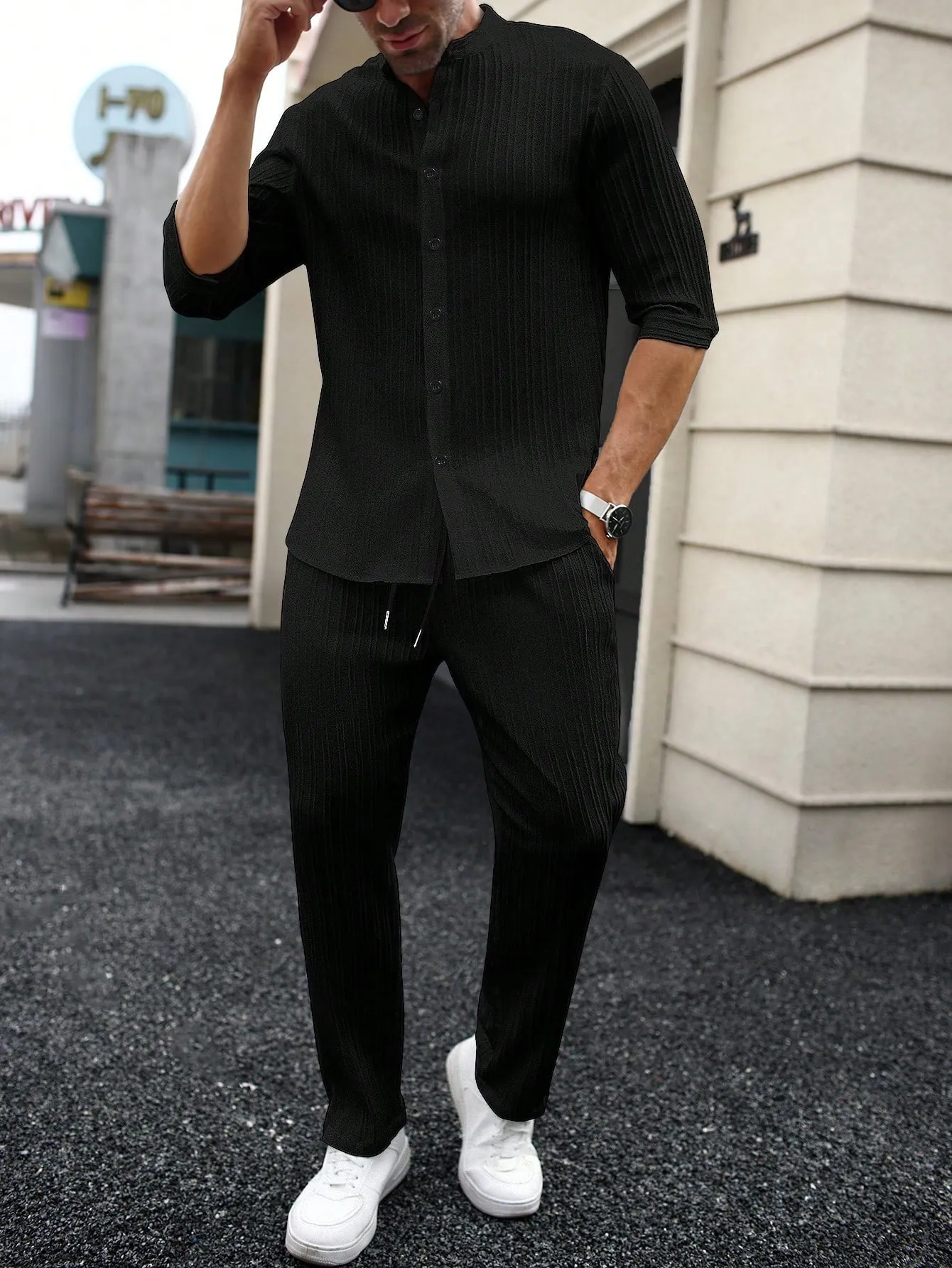 Summer dress shirts| Men's Plain Spring/Summer Casual