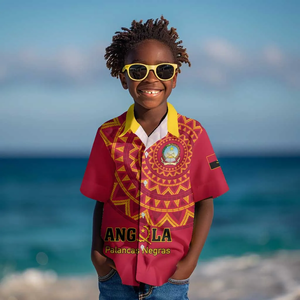 Support Palancas Negras - Red Angola Football Kid Hawaiian Shirt LT01