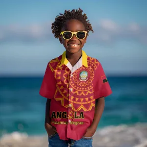 Support Palancas Negras - Red Angola Football Kid Hawaiian Shirt LT01