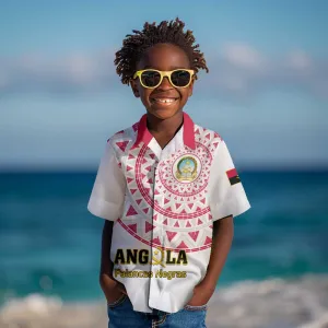 Support Palancas Negras - White Angola Football Kid Hawaiian Shirt LT01