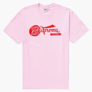 Supreme Records Tee Light Pink