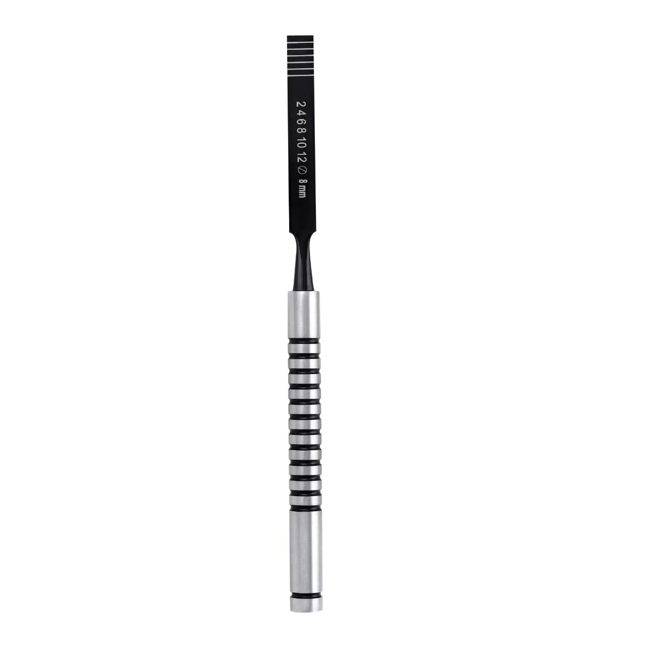 SurgiMac Bone Chisel Sharp Str. 8mm 2-4-6-8-10-12mm. MacBlack Series. Titanium coating.