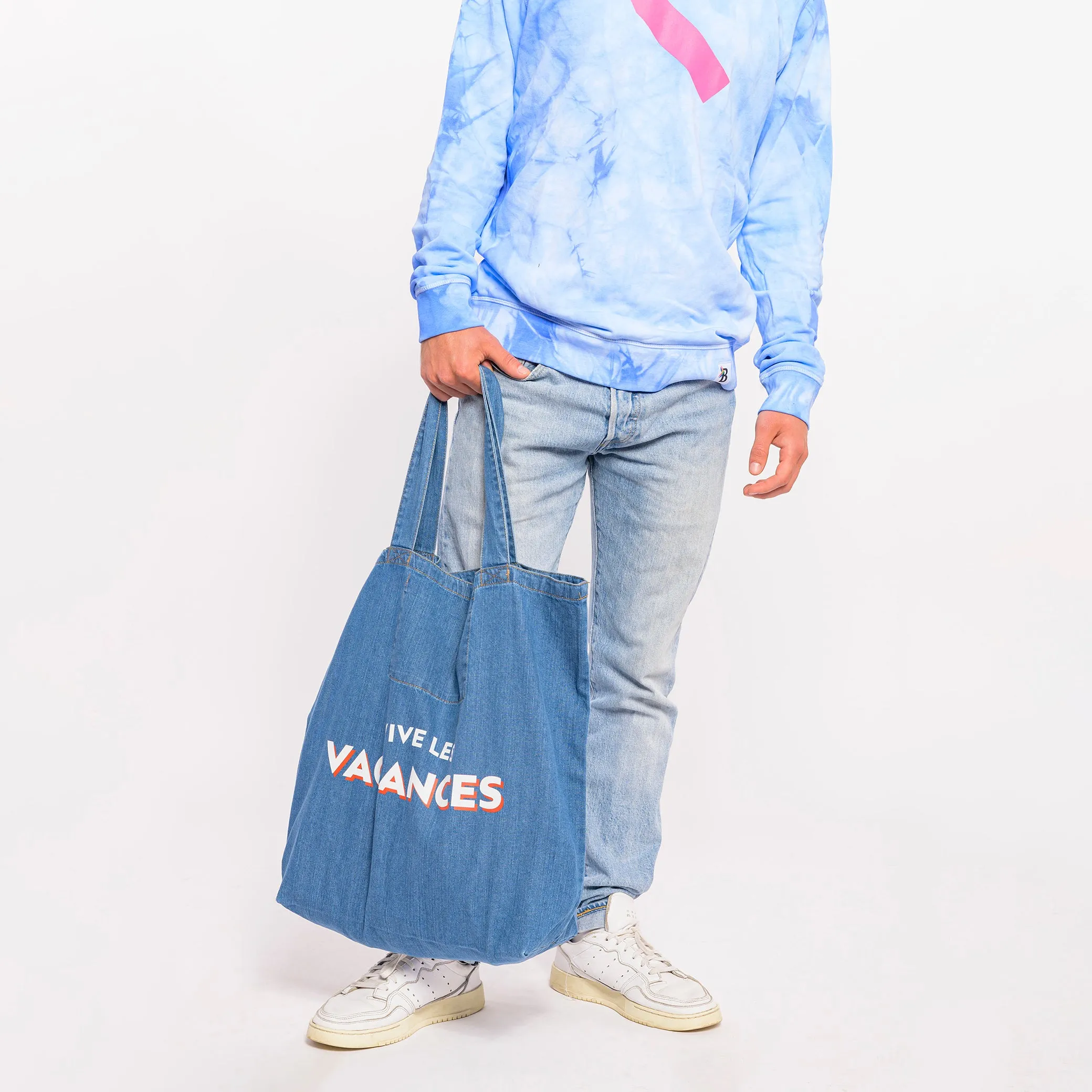 Sweater “Clouds” - sky blue