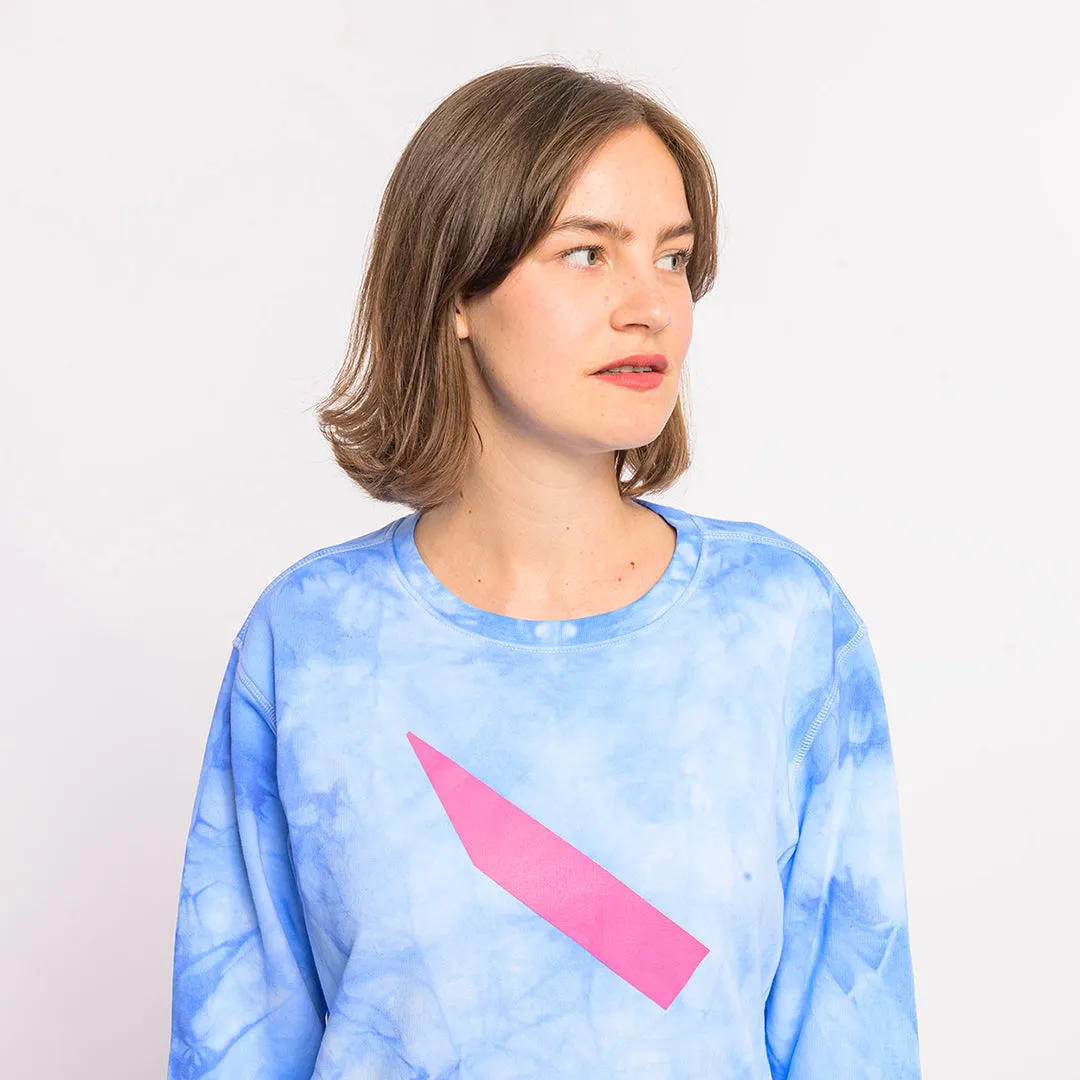 Sweater “Clouds” - sky blue