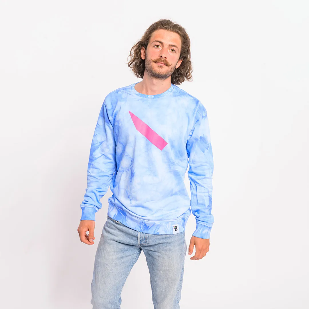 Sweater “Clouds” - sky blue