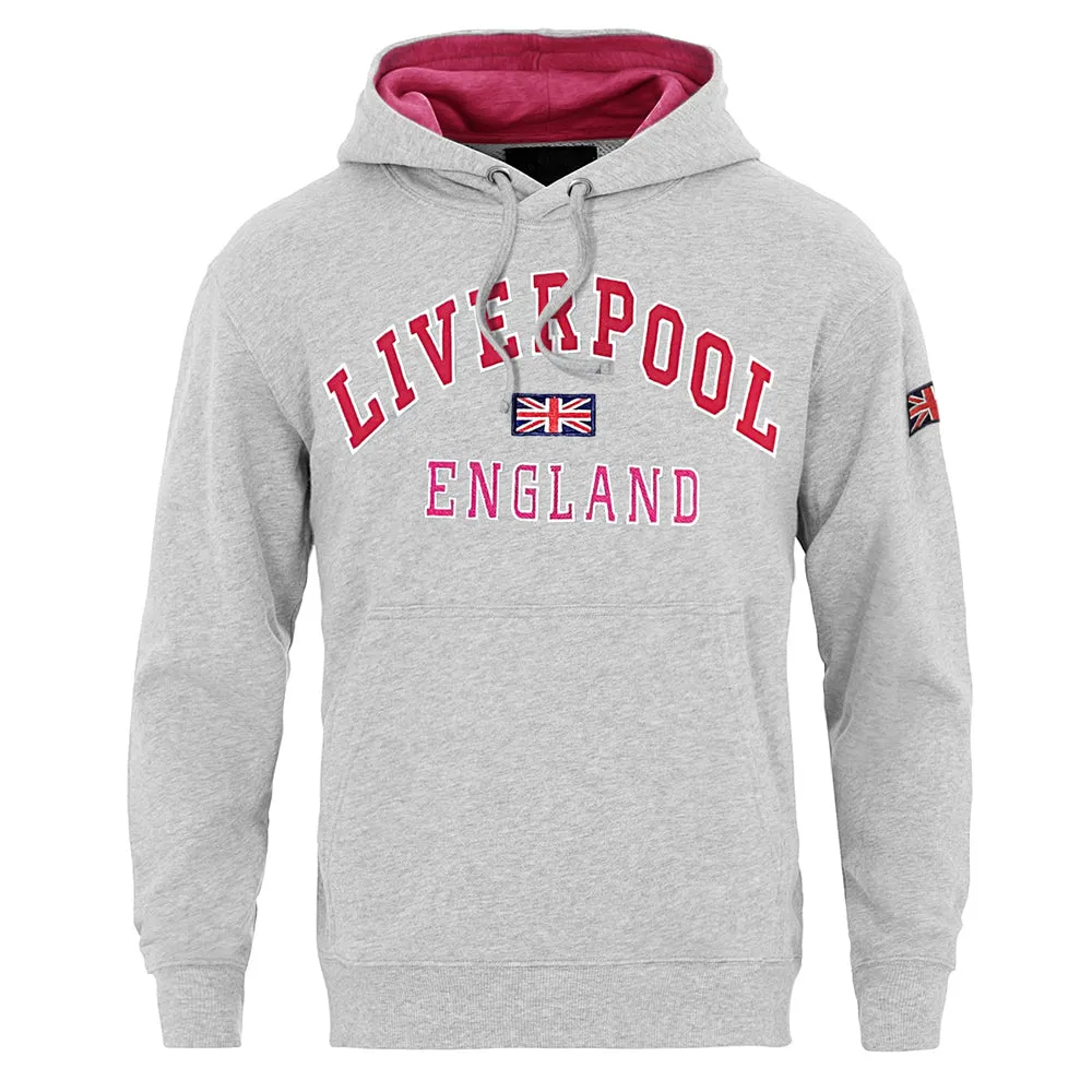 Sweatshirt Liverpool England Grey Pink Pullover Youth