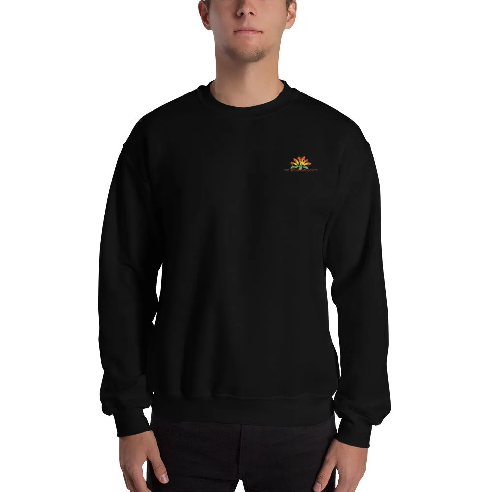 Sweatshirt with embroidery Aeschynanthus