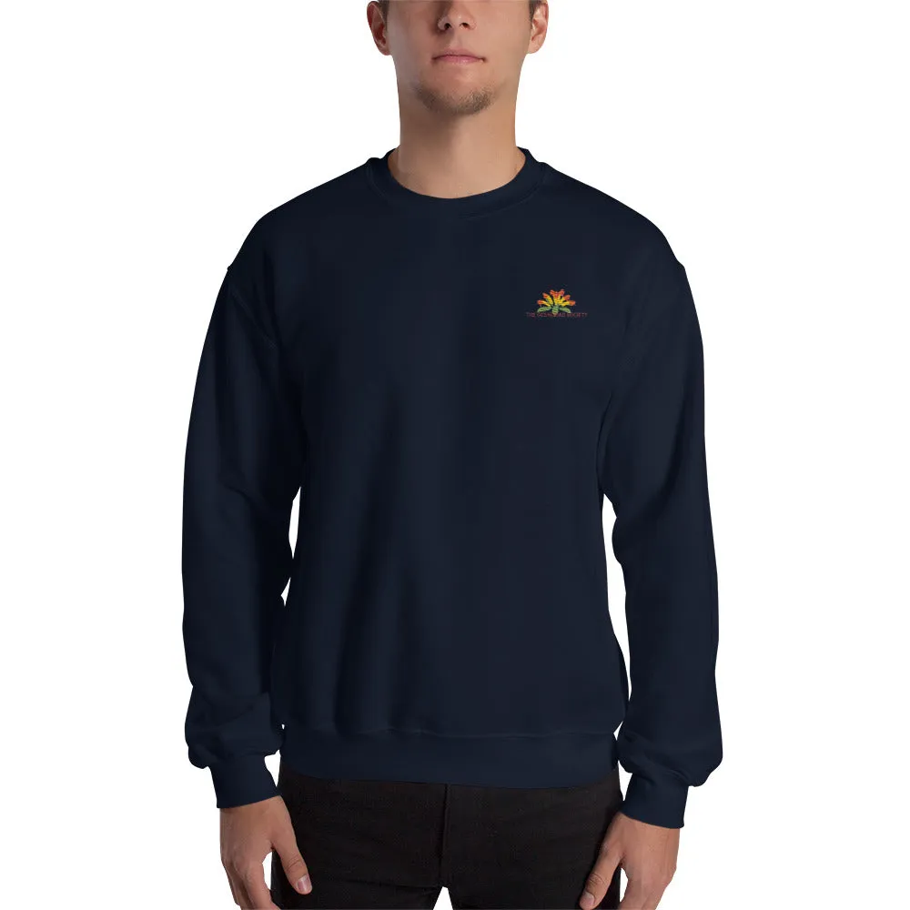 Sweatshirt with embroidery Aeschynanthus