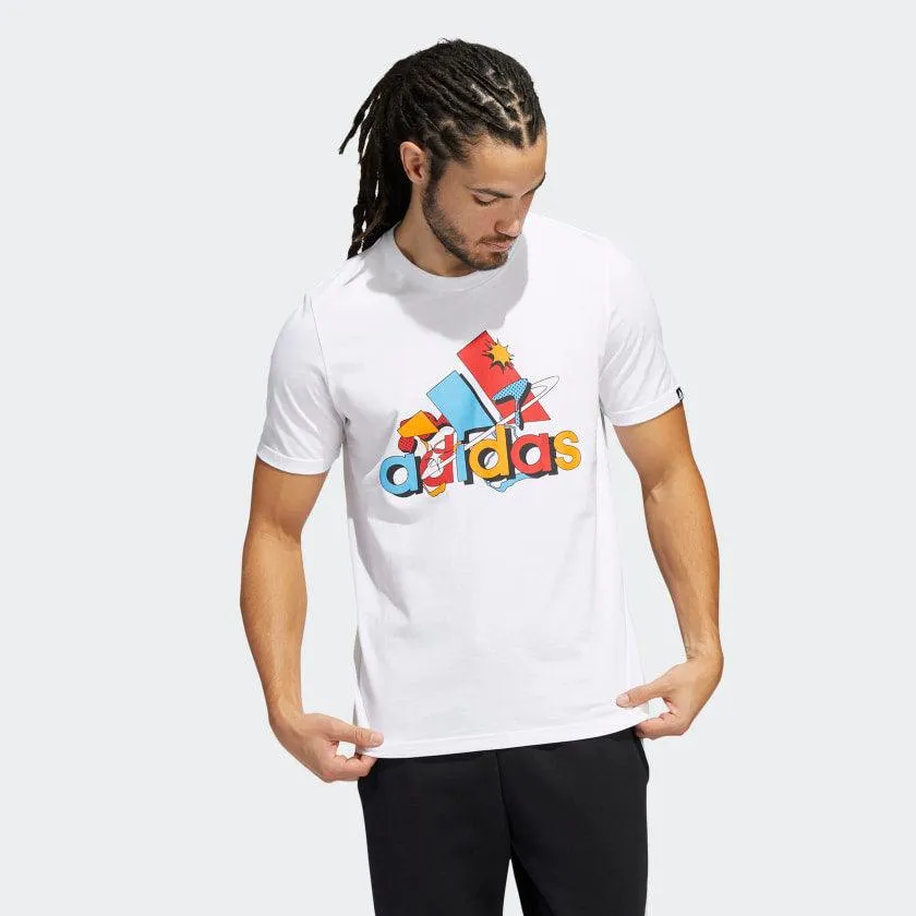 T-SHIRT ADIDAS UOMO MAGLIA TRAINING FITNESS BIANCA COLORS